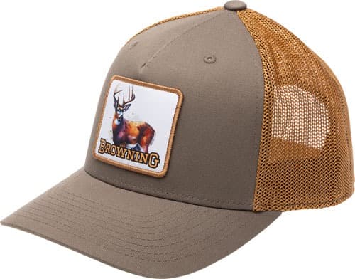BROWNING CAP CHASE SNAPBACK DEER MAJOR BROWN OSFM*