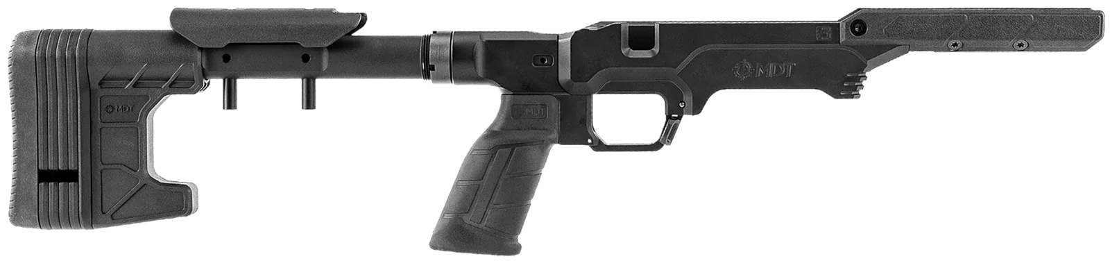 Mdt Sporting Goods Inc 114636BLK The Worker LSS Gen3 Black Fits Remington 700 Short Action