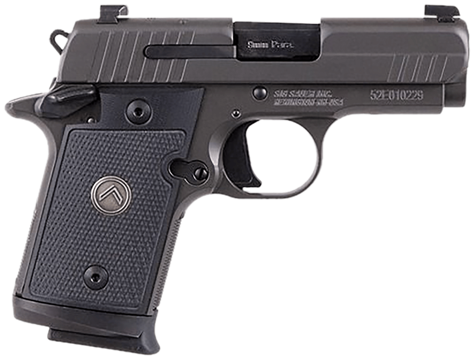 Sig Sauer 9389LEGION P938 Micro-Compact Legion 9mm Luger 3" 7+1 Legion Gray Cerakote Elite Black G10 Grip
