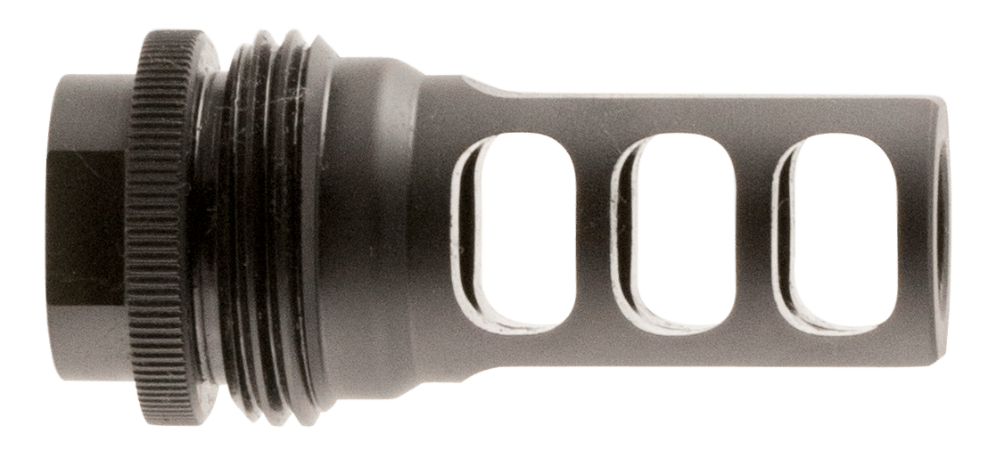 SilencerCo AC1733 ASR Muzzle Brake Black Steel with 5/8"-24 tpi Threads for 458 Cal