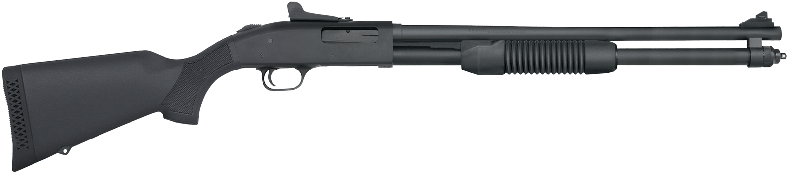 Mossberg 50699 590 Persuader 20 Gauge 8+1 3" 20" Cylinder Bore Barrel, Matte Blued Metal Finish, Drilled & Tapped Receiver, Ghost Ring Sight, Synthetic Stock