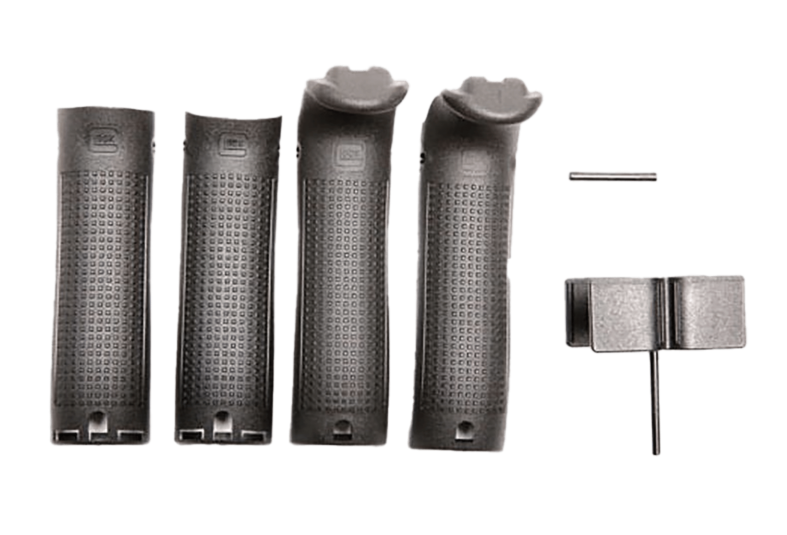 Glock 30818  Backstrap/Beavertail Set Compatible w/ Glock 17/22/31/34 Black Polymer