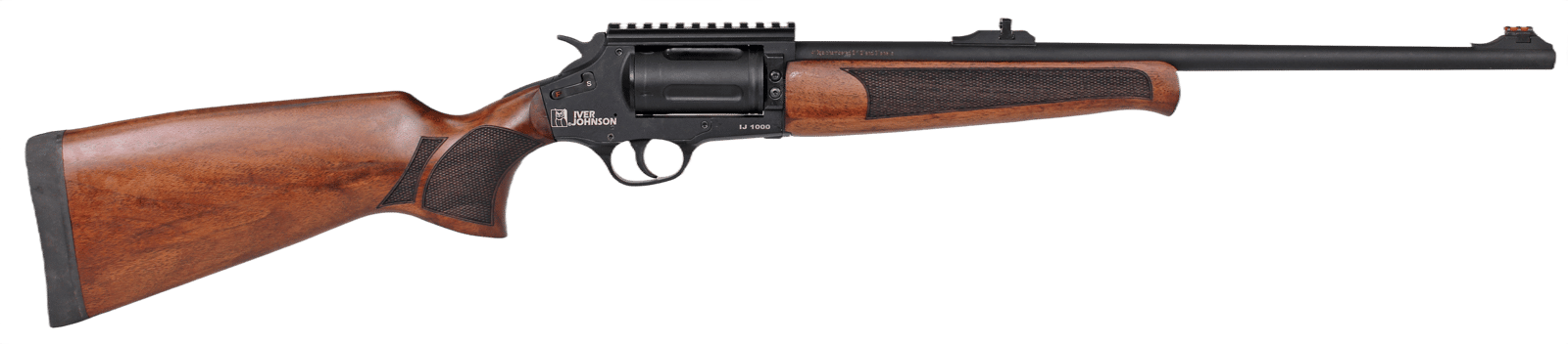 Iver Johnson Arms IJ1000 IJ1000  410 Gauge 5rd 20" Matte Black Chrome Barrel, Matte Black Chrome Receiver w/Picatinny Rail, Walnut Fixed Stock