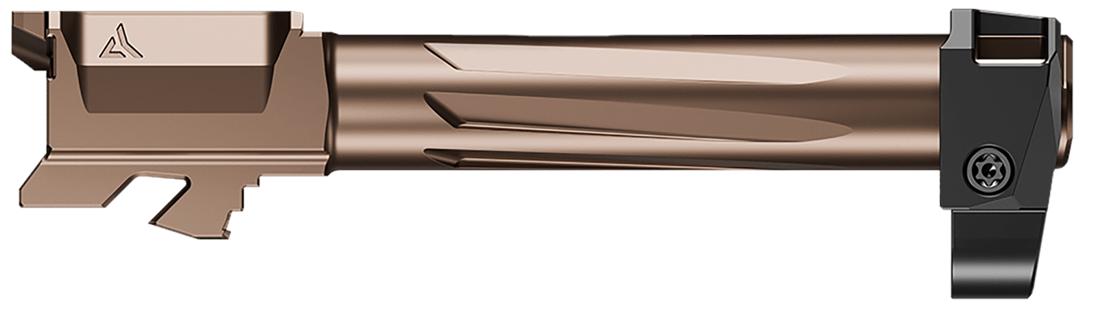 Radian Weapons R0835 Ramjet & Afterburner Combo 9mm Luger Compatible w/Glock 19 Gen3, Bronze Stainless Steel