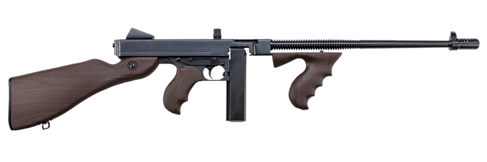 Thompson T5P 1927A-1  .45 Cal 20+1 16.50" Blued Finned Barrel, Blued Receiver, Walnut Grain Polymer Fixed Stock & Grip