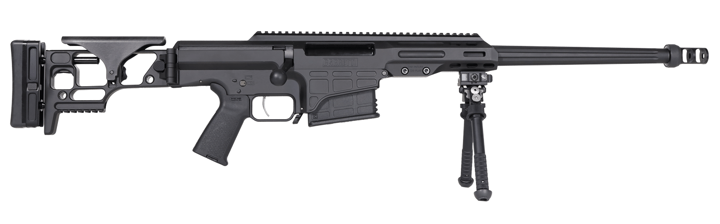 Barrett 19971 MRAD Covert 308 Win 10+1 17" Black Match Grade Fluted Barrel, Black Cerakote Aluminum Receiver w/Picatinny Rail, M-LOK Handguard, Side Folding w/Adj Comb Black Polymer Stock, Black Polym