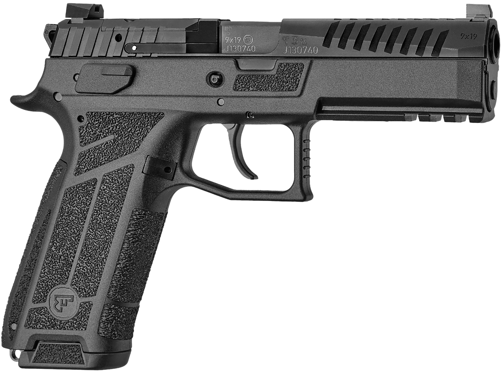 CZ-USA 01670 P-09 F Nocturne Full Size Frame 9mm Luger 10+1 4.53" Black Steel Barrel, Black Optic Cut/Serrated Steel Slide, Black Polymer Frame w/Picatinny Rail, Textured Grip