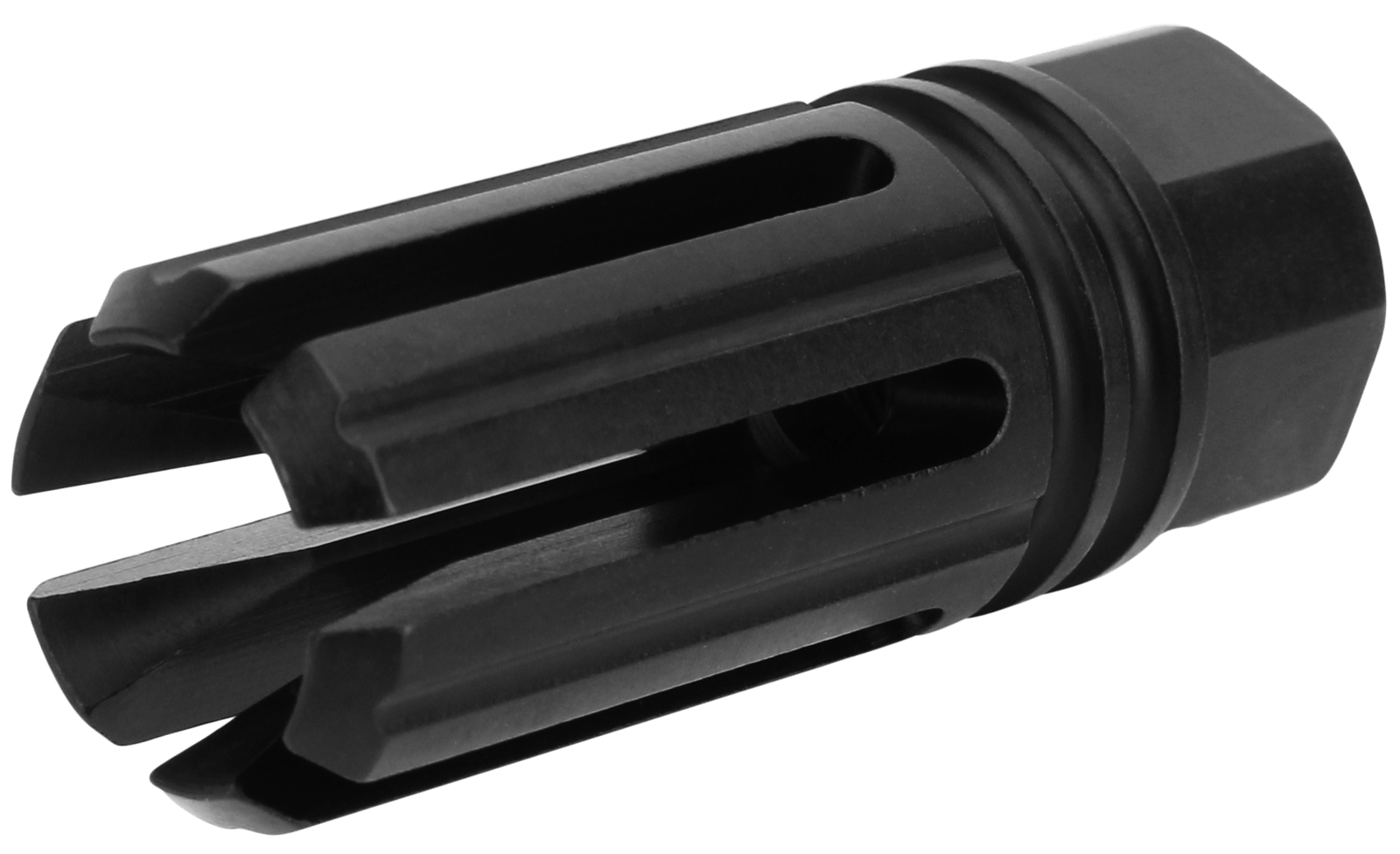 TacFire MZ1005N 6 Prong Flash Hider Black Nitride Steel with 1/2"-28 tpi Threads & 2.22" OAL for 5.56x45mm NATO AR-Platform
