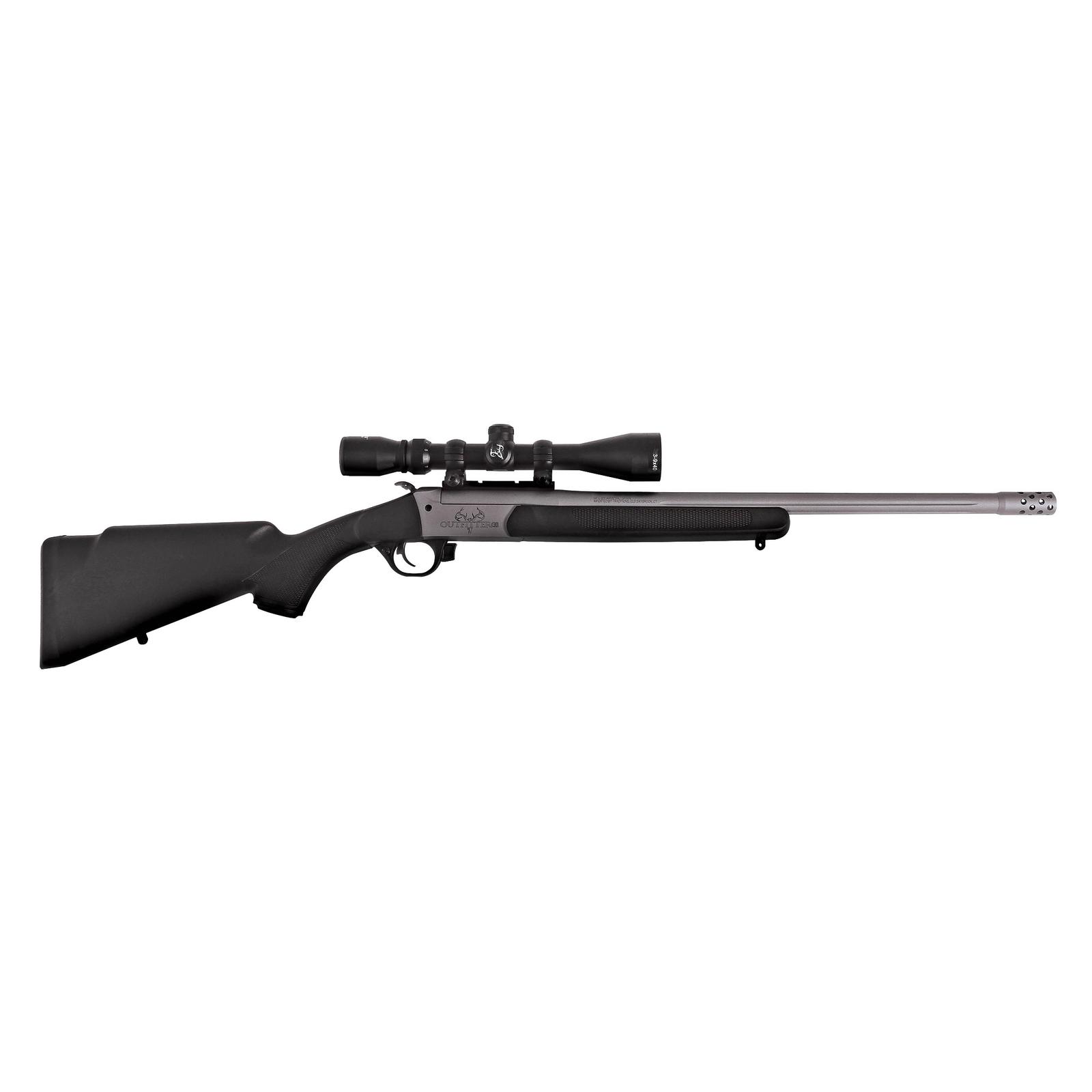 Traditions Outfitter G3 Takedown Synthetic Black Rifle with 3-9x40 Scope .45-70 Govt Single Shot  22'' Threaded Barrel Cerakote