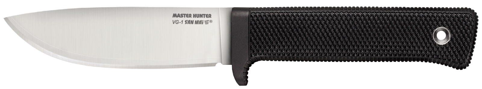Cold Steel 36JSK Master Hunter  4.50" Fixed Plain Drop Point VG-1 San Mai III Blade/Black Kray-Ex Handle