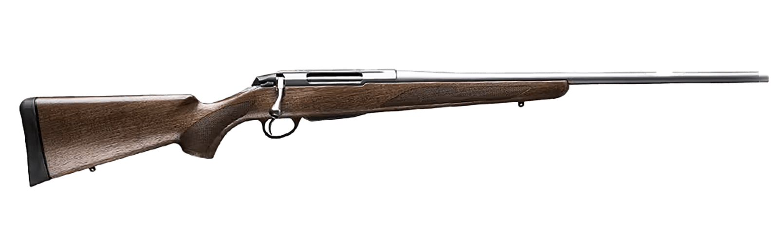 Tikka JRTXA75122MT T3x Hunter Full Size 6.5x55 Swedish 3+1 22.40" Matte Stainless Fluted Threaded Barrel, Matte Drilled & Tapped Stainless Steel Receiver, Fixed Oiled Walnut Wood Stock, Right Hand