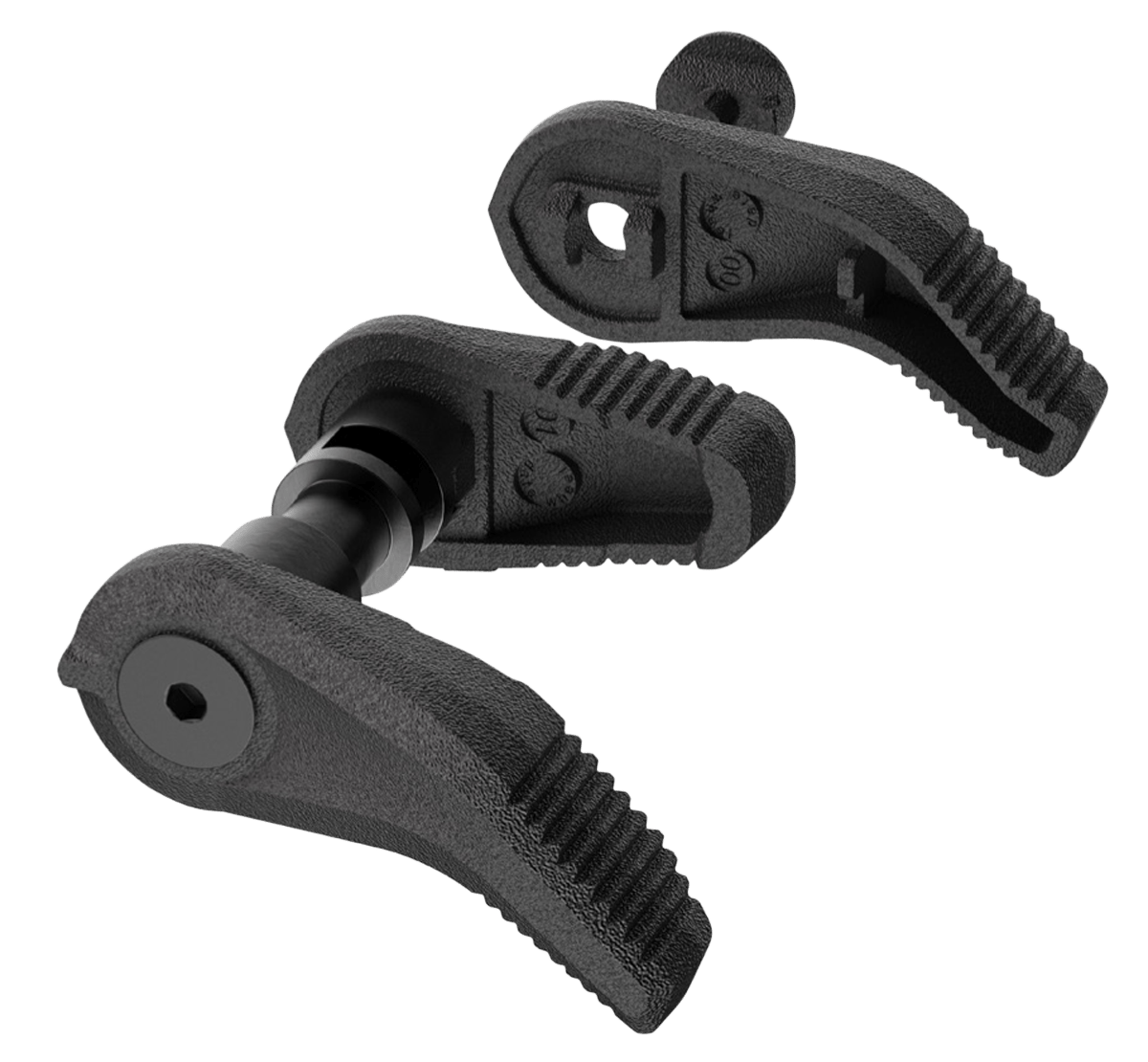 Magpul MAG1071-BLK MOE Enhanced Selector Kit  made of Polymer with Black Finish for HK MP5