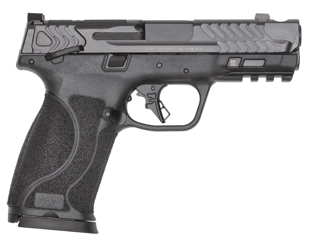 Smith & Wesson 14414 M&P PC M2.0 10mm Auto 10+1 4" Black Armornite Stainless Steel Ported Barrel & Optic Ready/Ported/Serrated Slide, Polymer Frame w/Picatinny Rail Interchangeable Palmswell Grip