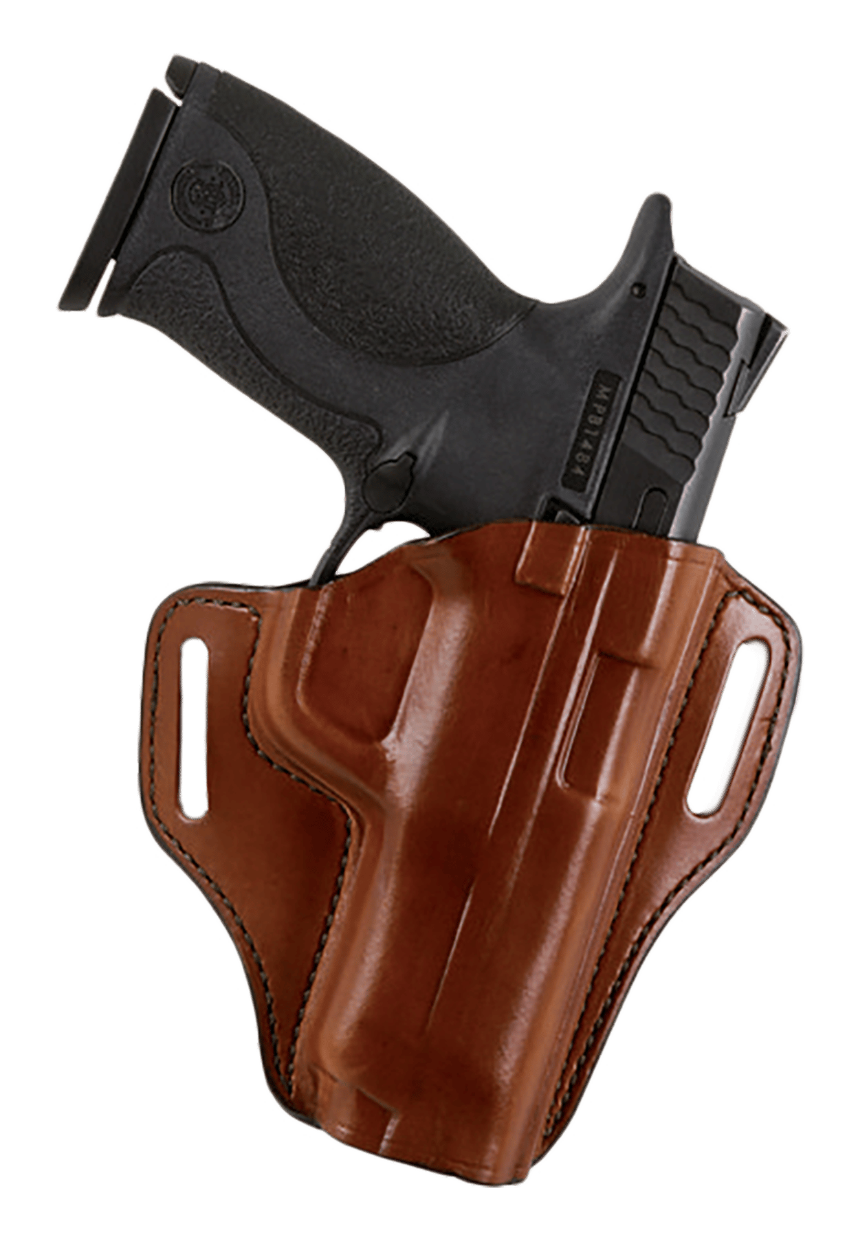 Bianchi 25032 57 Remedy  OWB Size 22A Tan Leather Belt Slide Fits Ruger LCR Right Hand