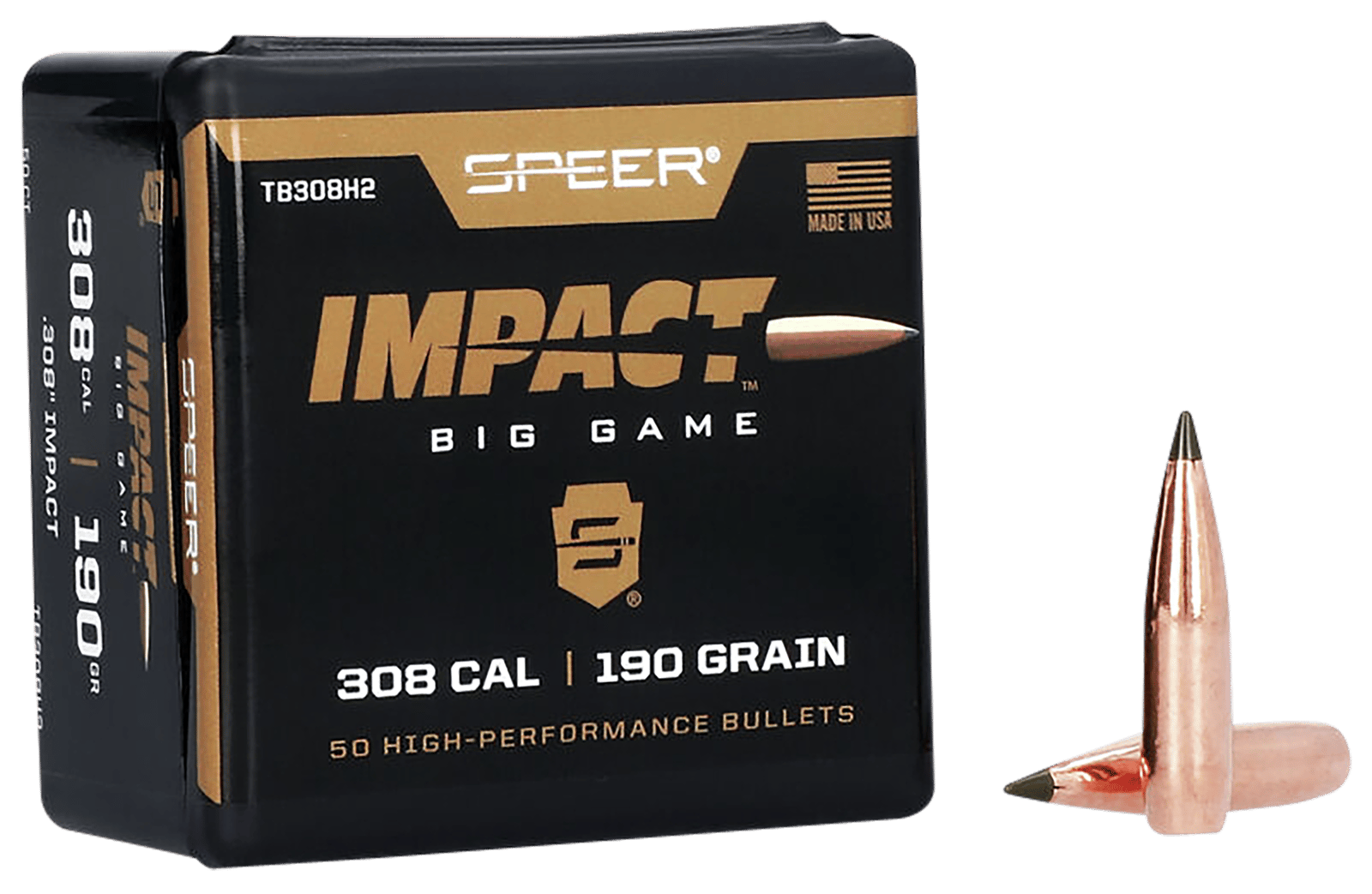 Speer TB308H2 Impact  30Cal 190gr Speer Impact 50 Per Box/5 Case