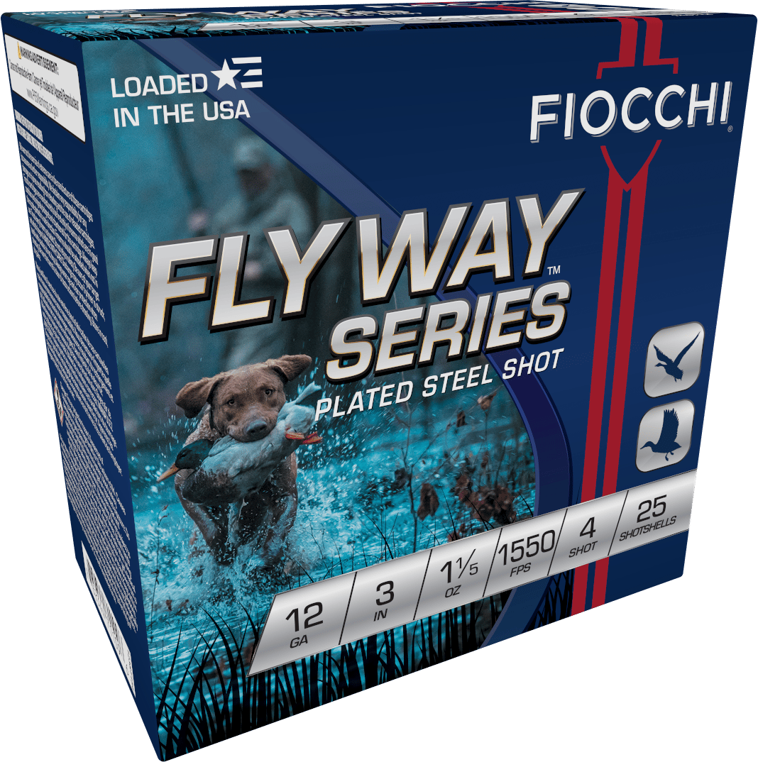 Fiocchi 123ST154 Flyway  12Gauge 3" 1 1/5oz 4Shot 25 Per Box/10 Case
