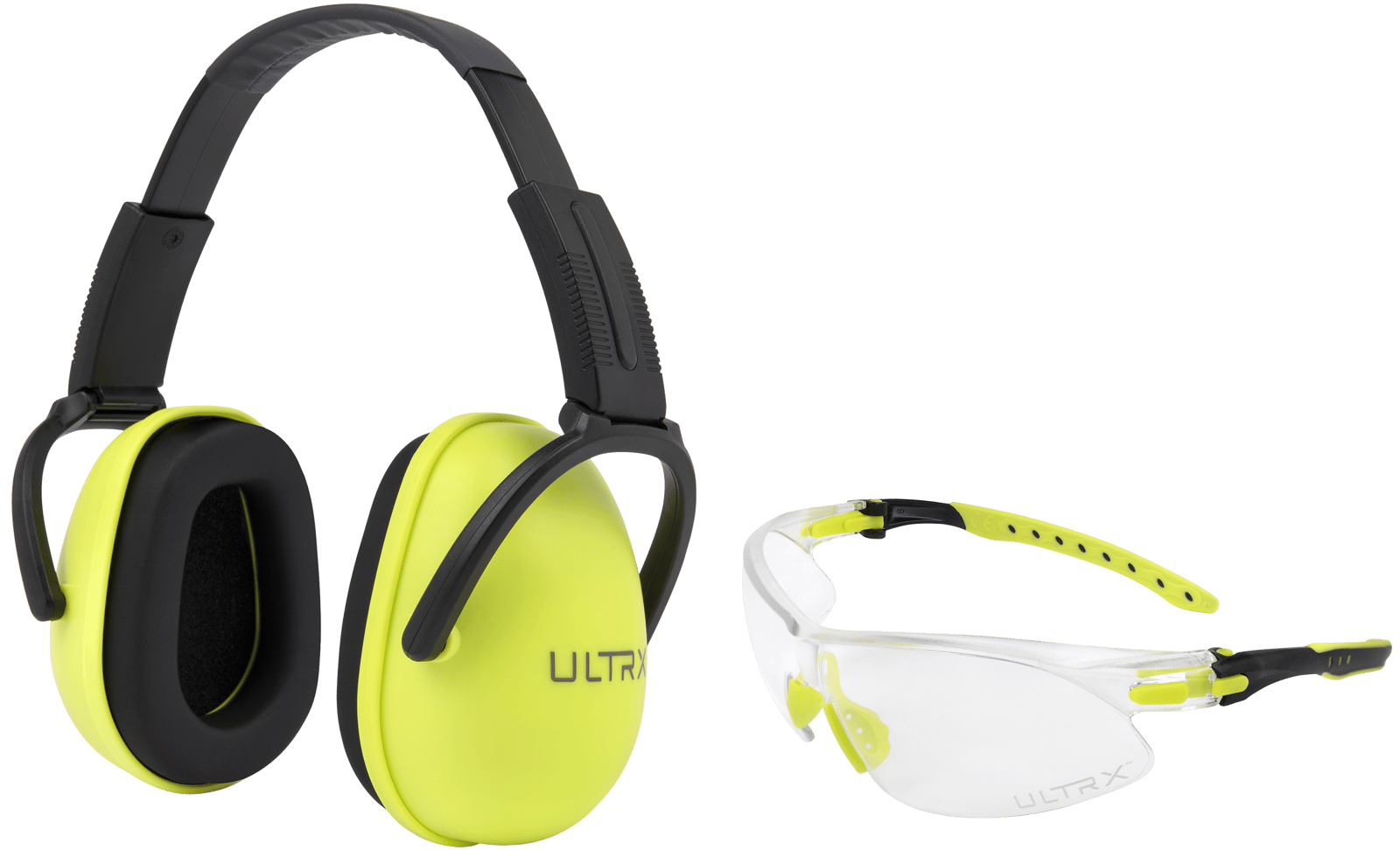 Allen 4176 Sound Blocker Ear & Eye Protection Combo 23 dB Lime Green Youth