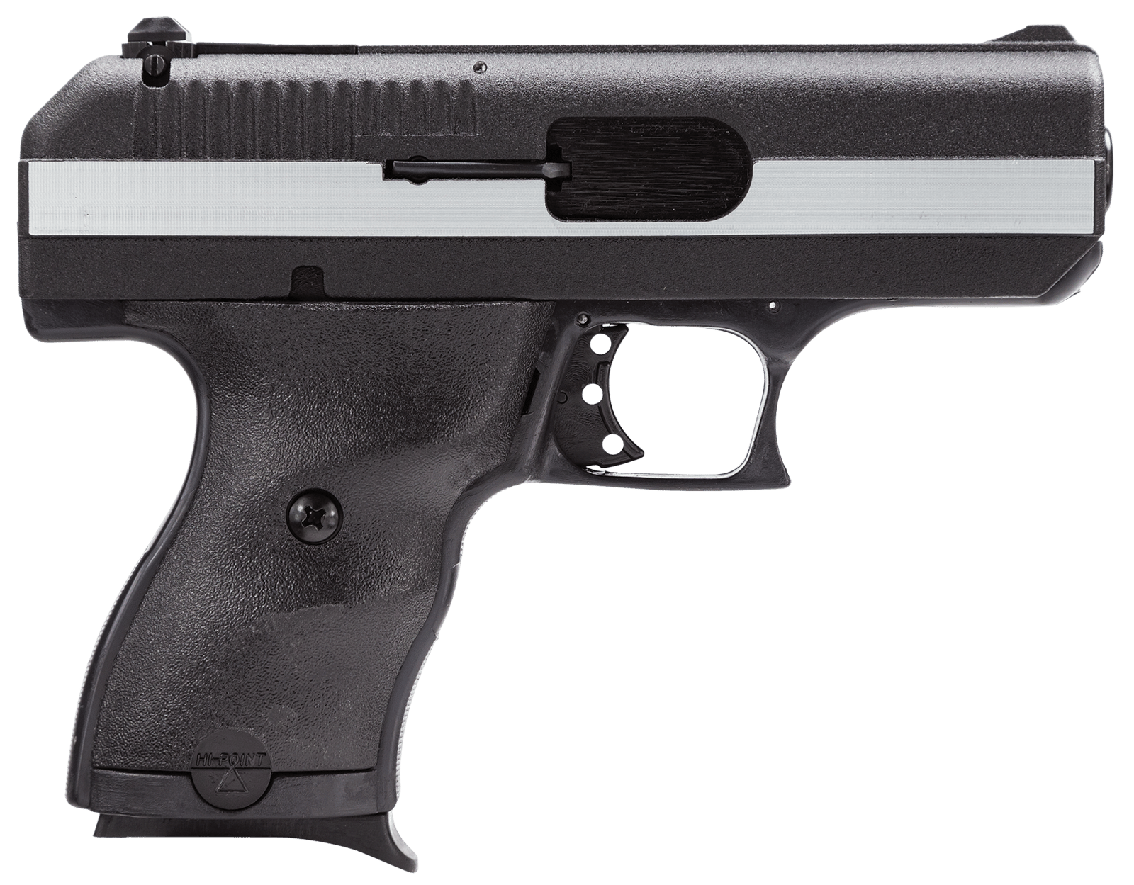 Hi-Point CF380HCT1 CF  380 ACP 8+1, 3.50" Black Steel Barrel, Black/Chrome Serrated Steel Slide, Black Polymer Frame & Grip
