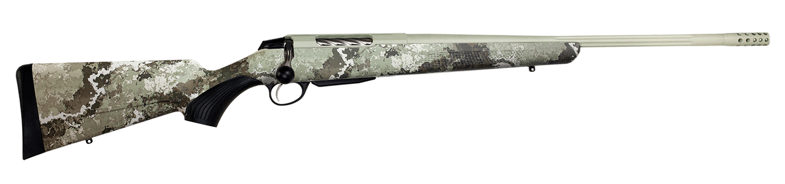 Tikka JRTXVA320 T3x Lite 30-06 Springfield 3+1 22.40" Desert Verde Cerakote Fluted Threaded Barrel & Drilled & Tapped Receiver, Veil Alpine Fixed Synthetic Stock, Right Hand