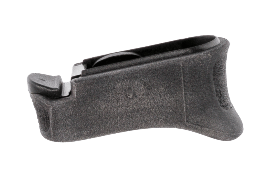 Pearce Grip PGXDS+ Magazine Extension  made of Polymer with Texture Black Finish & 7/8" Gripping Surface for Springfield XD-S, XD-E & XD-S Mod.2 with Single Stack Mags (Adds 1rd 9mm Luger & 40 S&W)