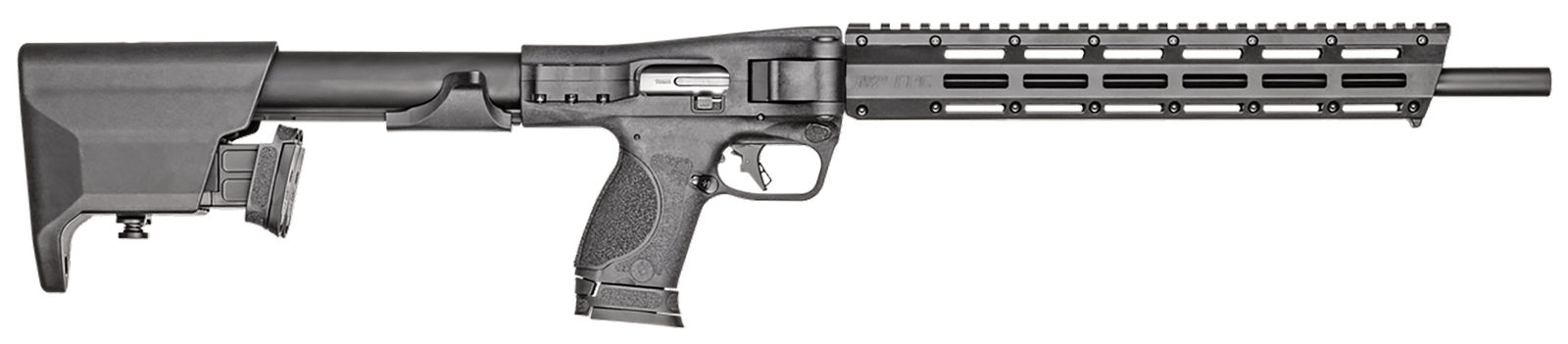 Smith & Wesson 12576 M&P FPC  9mm Luger 10+1 16.25" Black Oxide Steel Barrel, Black Anodized Aluminum Receiver, M-LOK Slots w/Picatinny Style Rail Handguard, Adjustable Black Synthetic Stock