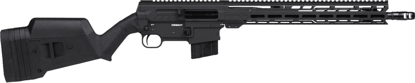 CMMG 60AB40CAB Dissent BR4 *CA Compliant 6mm ARC 10+1 16.10" Black Nitride Threaded Barrel, Black Armor Cerakote Picatinny Rail Aluminum Receiver, Magpul SGA Black Synthetic Stock