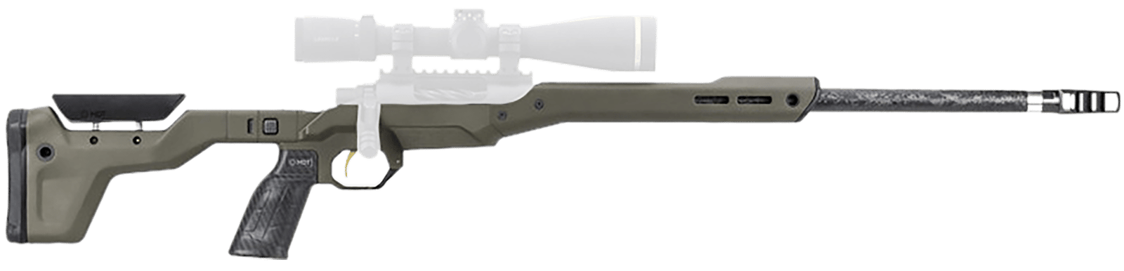 Mdt Sporting Goods Inc 107835CKG HNT26 Chassis System Cobalt Green Fits Howa 1500 SA/ Weatherby Vanguard Compatible w/ AICS Mags Short Action ARCA