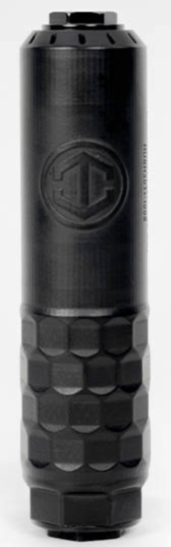 HUSH-POINT 30 SUPPRESSOR .30 CAL TITANIUM FLOW-THRU, DT/HUB, 1/2X28 & 5/8X24 CAPS INCLUDED
