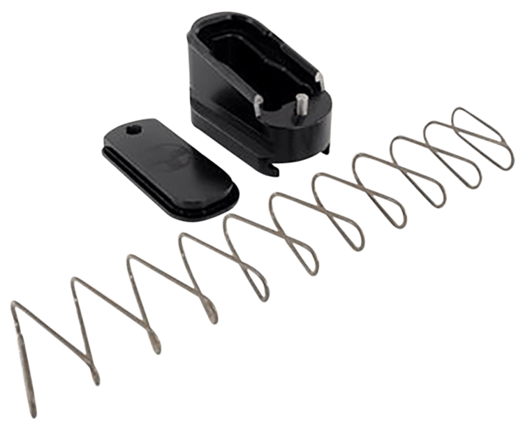 Shield Arms G43ME2BLK Magazine Extension  +2 Extended 2rd Compatible w/Glock 43, Black Anodized Aluminum