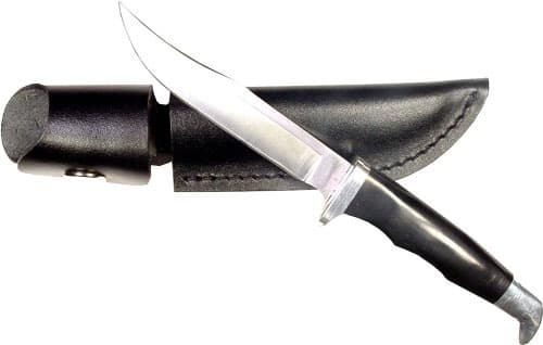RUKO FIXED BLADE HUNTING KNIFE 3.78" ABS HANDLE CLAMSHELL