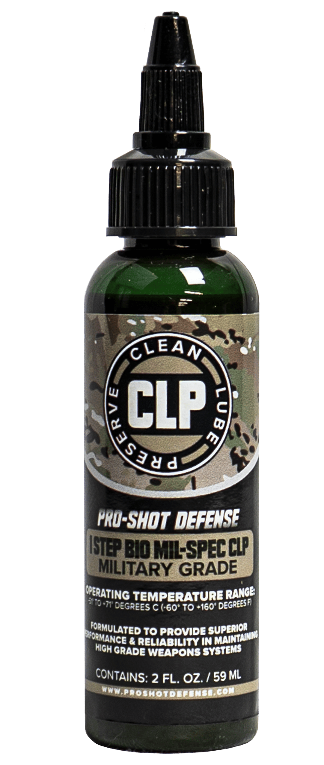 Pro-Shot 1STEP 1 Step BIO Mil-Spec CLP 2 oz. Squeeze Bottle