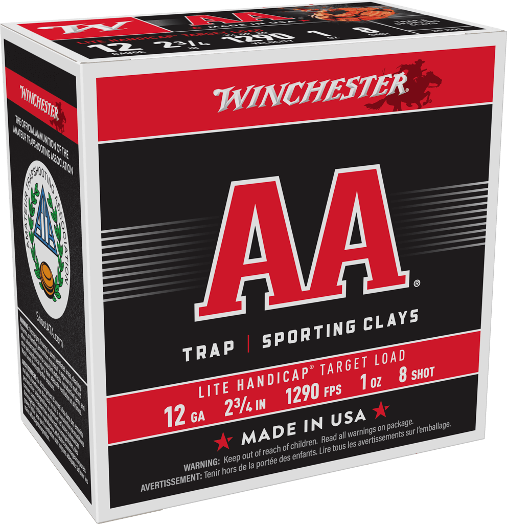 Winchester Ammo AAHLA128 AA Lite Handicap Target 12Gauge 2.75" 1oz 8Shot 25 Per Box/10 Case