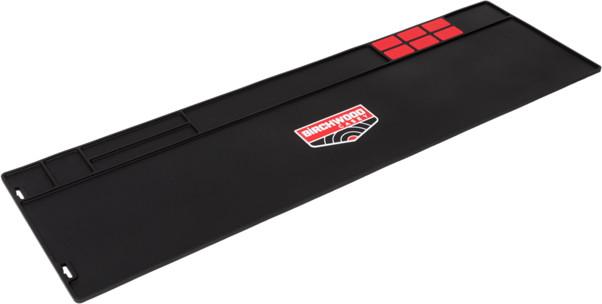 Birchwood Casey 30350 Rifle Cleaning Mat Black/Red Rubber 36" x 11"