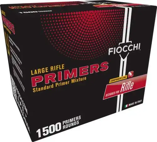 FIOCCHI PRIMERS LARGE RIFLE 1500CT BOX 12000CT CS (BRICK)