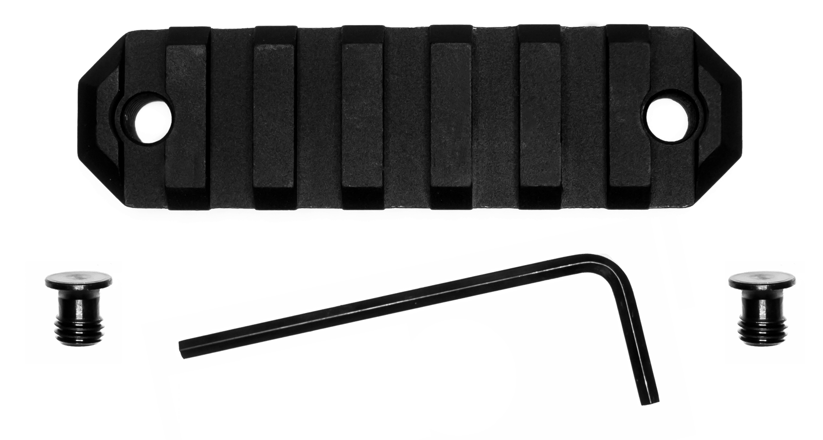 GrovTec US Inc GTSW228 3 Inch 7 Slot Keymod  Black Anodized