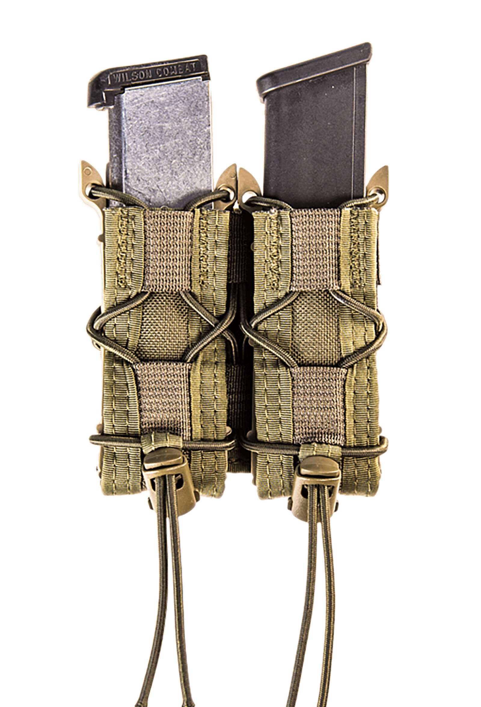High Speed Gear 11PT02OD TACO Mag Pouch Double OD Green Nylon MOLLE Compatible w/ Pistol