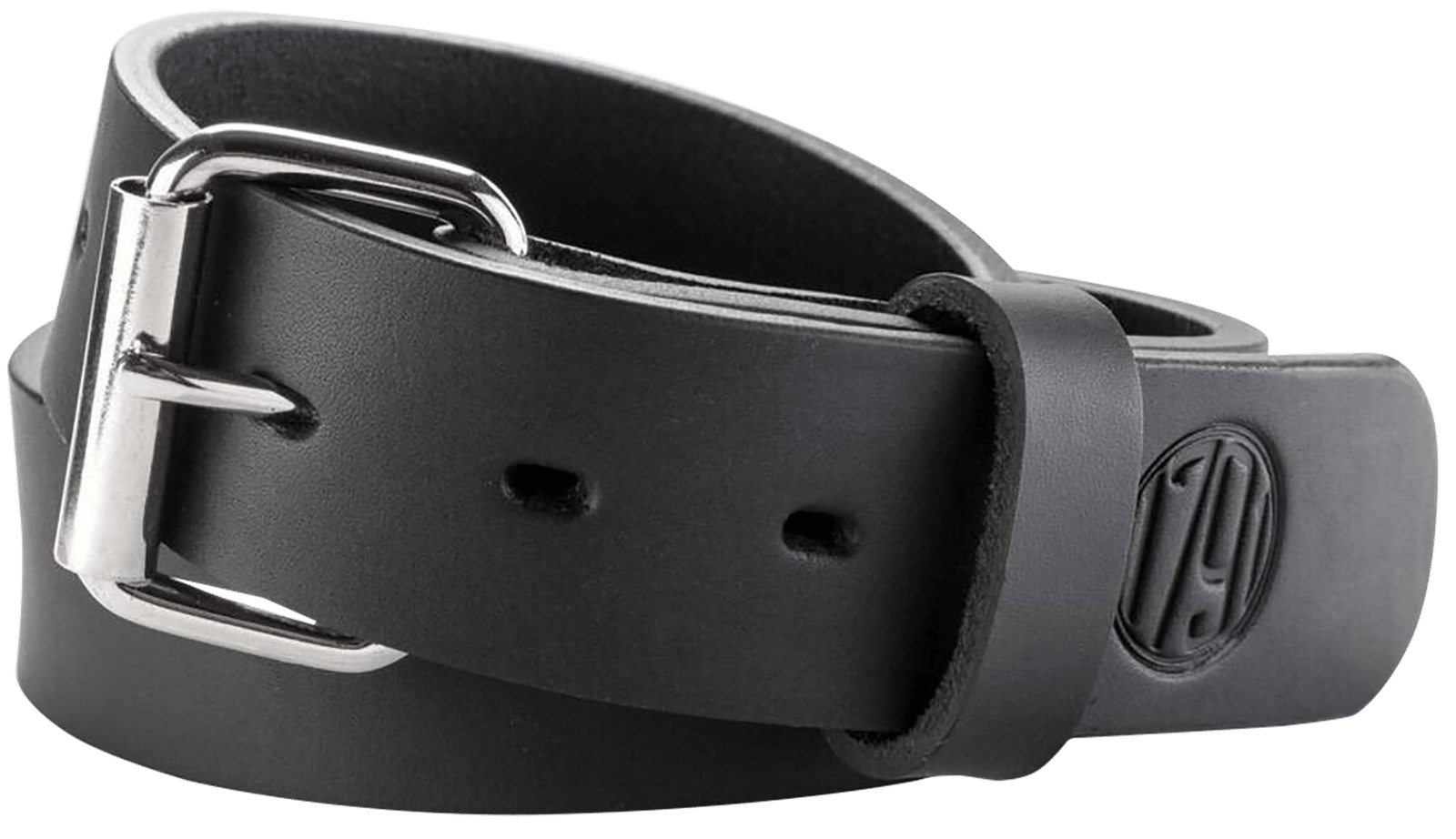 1791 Gunleather BLT014650SBLA 01  Gun Belt Stealth Black Leather 46/50 1.50" Wide Buckle Closure