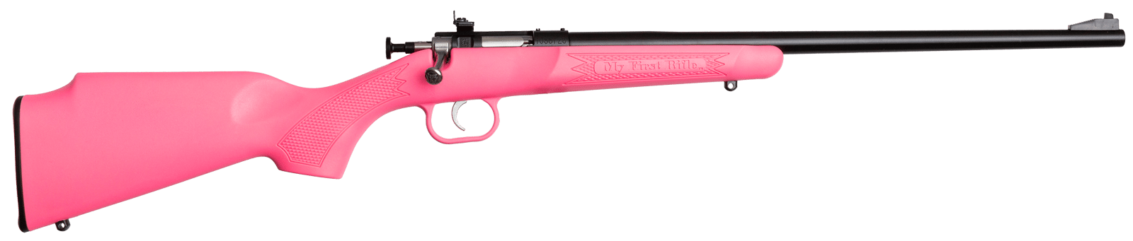 Crickett KSA2220 Youth  22 LR 1rd 16.12" Blued Single Shot Barrel, Blued Stainless Steel Receiver, Pink Fixed Synthetic Stock, Right Hand