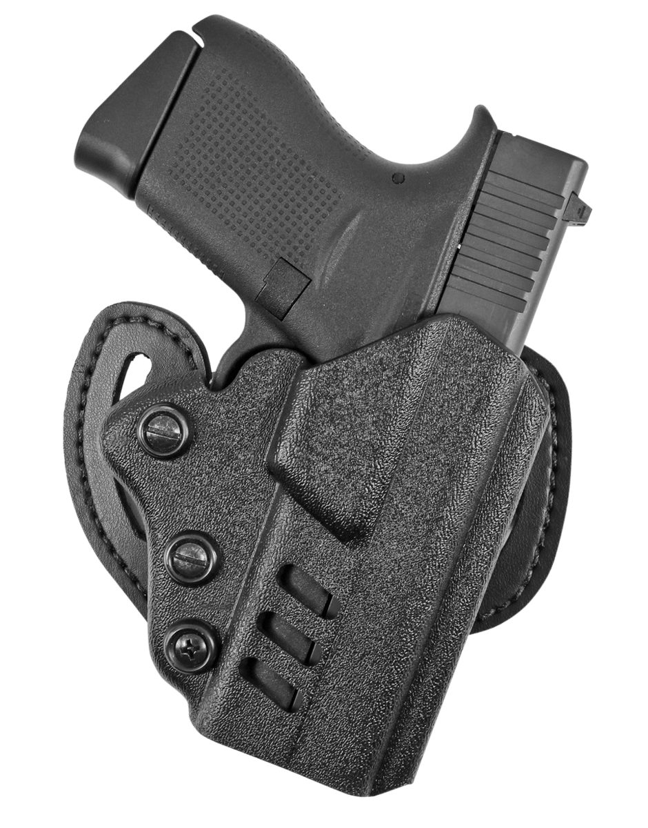 DeSantis Gunhide 042KA8JZ0 Facilitator  OWB Black Kydex Belt Slide Fits Sig P365/P365 SAS Right Hand