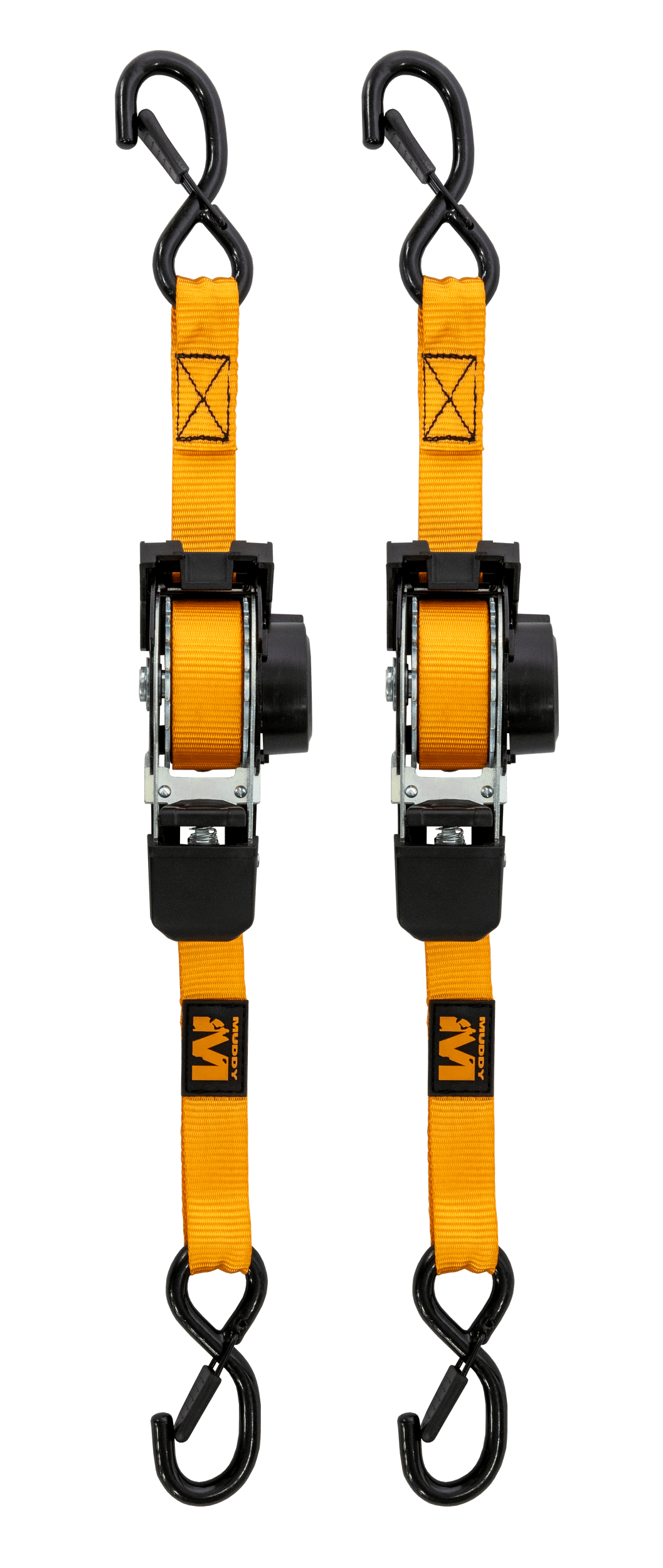 MUDDY MUD-RRS10-2PK   1"X10" RATCHET STRAPS ORG