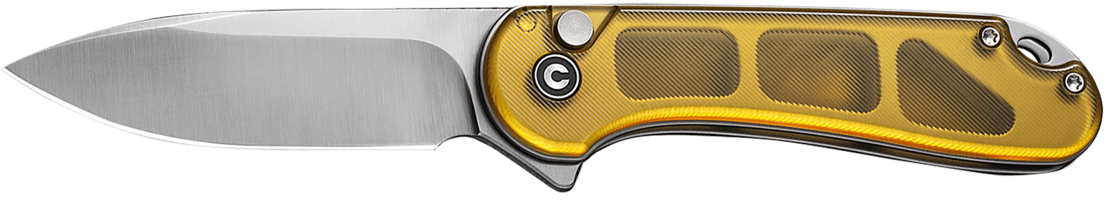 Civivi Knives C18062P-7 Elementum II  EDC 2.96" Folding Drop Point Plain Satin Nitro-V Steel Blade, Ultem Handle