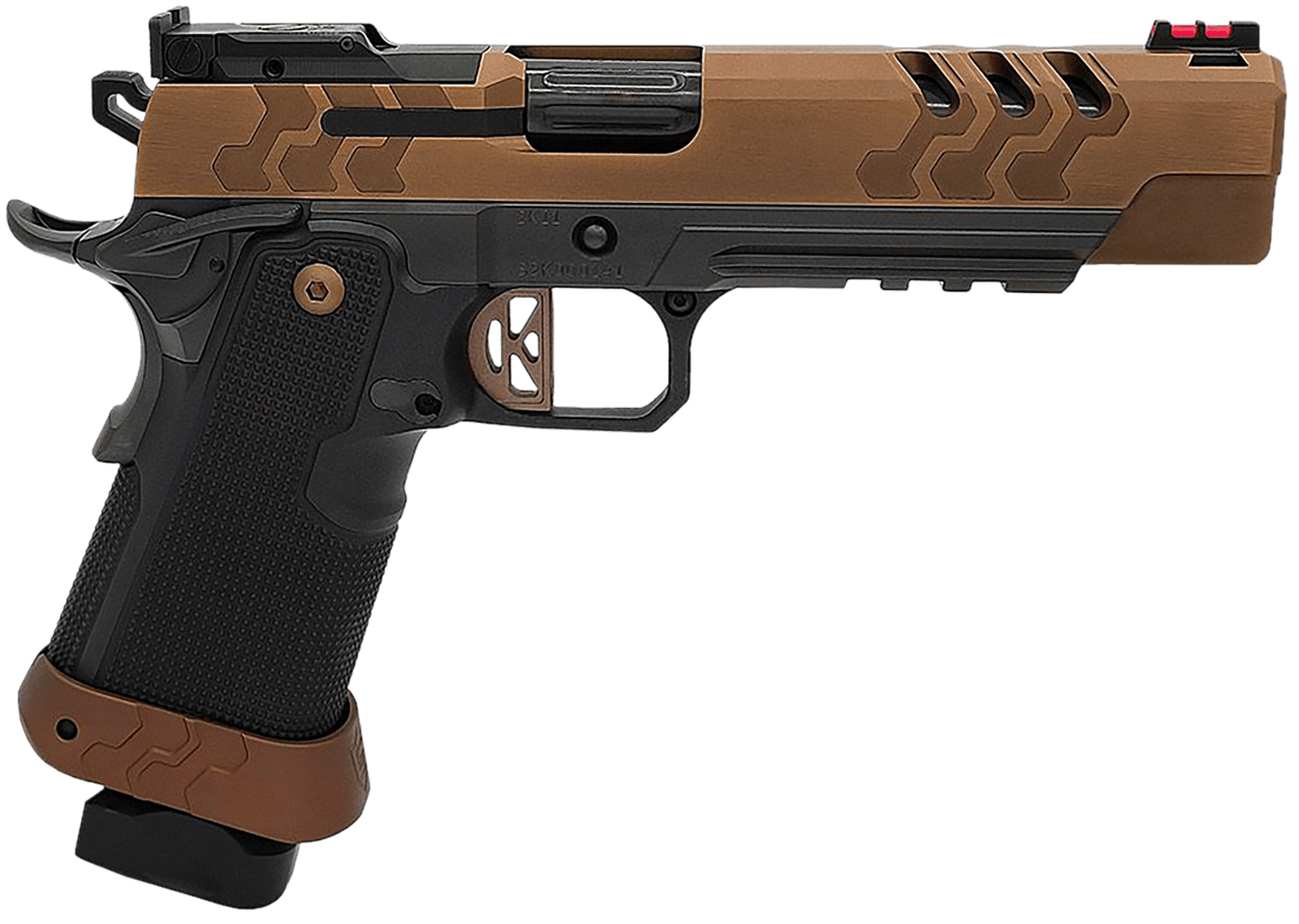 Kimber Mfg.,inc 3500052 2K11 Target (OR)  45 ACP 17+1 5" High Polished w/ Coyote PVD, Brush Polish Flats w/ DLC Coating Stainless Steel Slide Aluminum Grip