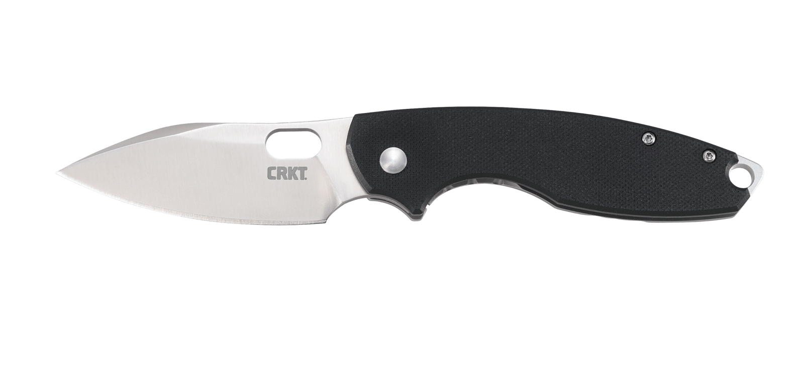 CRKT 5317 Pilar III 2.97" Folding Spear Point Plain Satin 8Cr13MoV SS Blade/ G10 Black/SS Handle Includes Pocket Clip