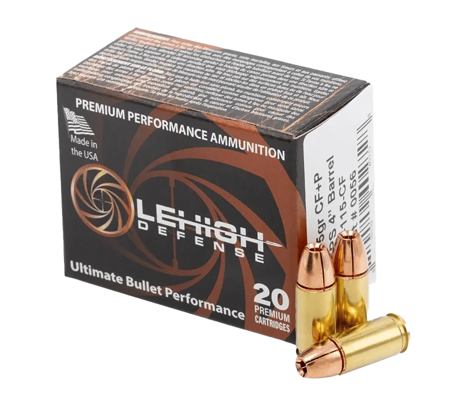Wilson Combat LA9115CF   9mm 115gr 20 Per Box/10 Case