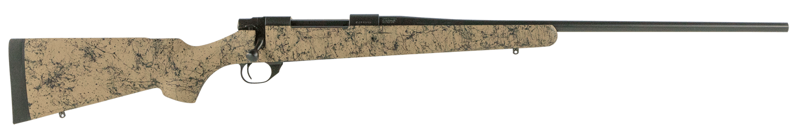 Howa HHS63702 M1500 HS Precision 7mm Rem Mag 3+1 24" Barrel, Black Metal Finish & Tan Black Webbed Fixed HS Precision Stock