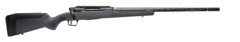Savage Arms 57902 Impulse Mountain Hunter 300 Win Mag 3+1 24" Carbon Fiber Threaded Barrel, Black Aluminum Receiver w/Picatinny Rail, Gray AccuStock Synthetic Stock, Ambidextrous