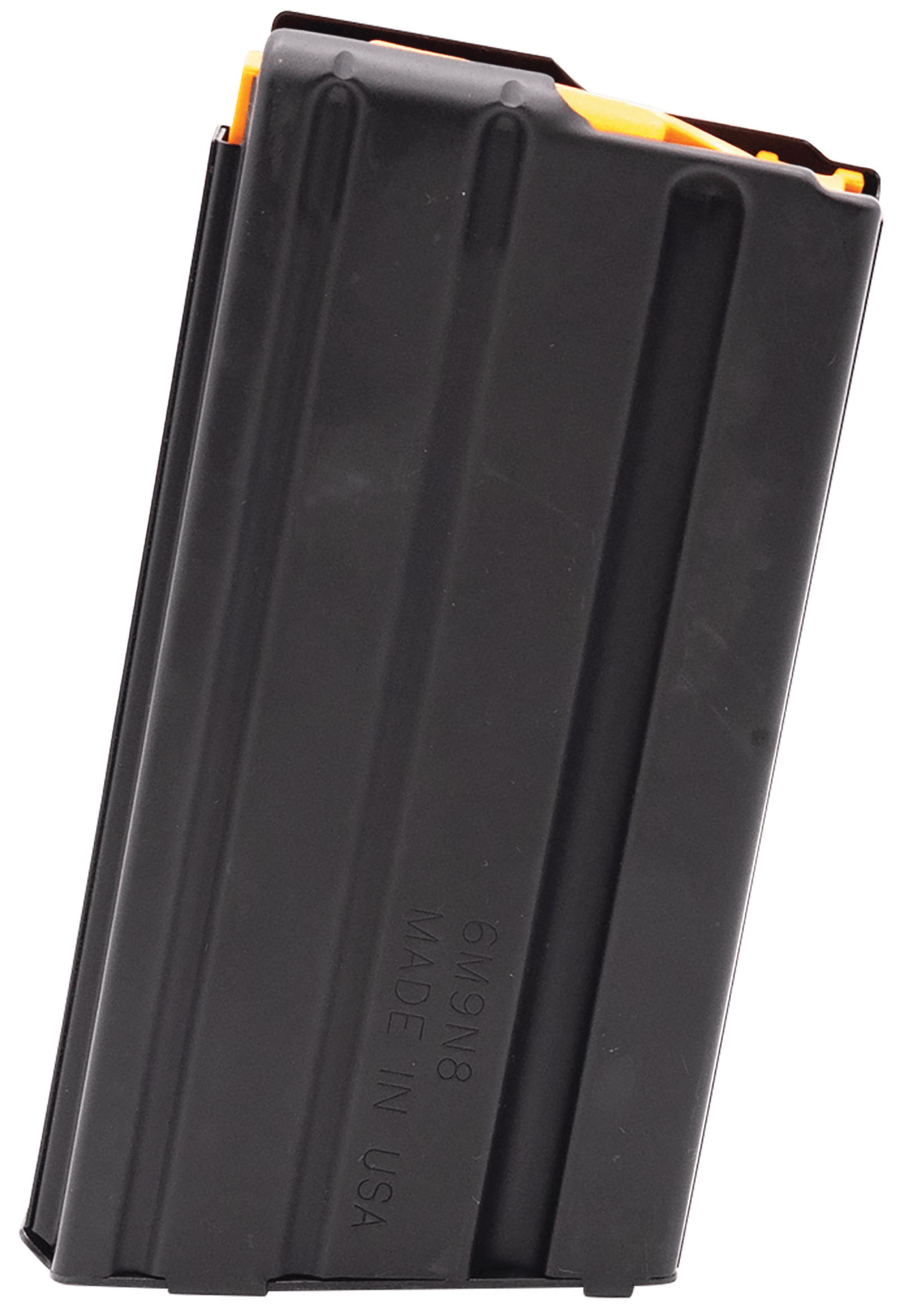 DuraMag 2023041178CPD SS  20rd 223 Rem/300 Blackout/5.56x45mm NATO for AR-15 Black w/Orange Follower