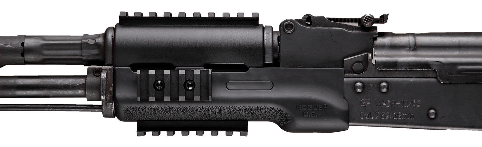 Hogue 74004 Forend  Made of Rubber with Black Finish & OverMolded Gripping Area for Standard Chinese & Russian AK-47, AK-74