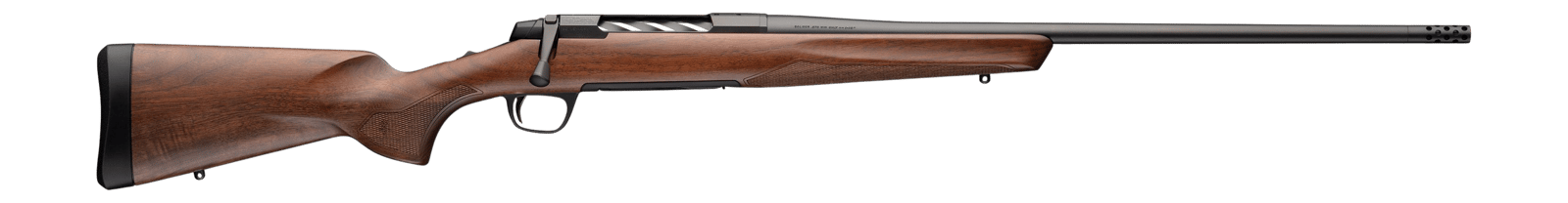 Browning 036128299 X-Bolt 2 Hunter 6.8 Western 3+1 24" Matte Blued Threaded Barrel & Steel Drilled & Tapped Receiver, Satin Black Walnut Fixed Stock, Right Hand
