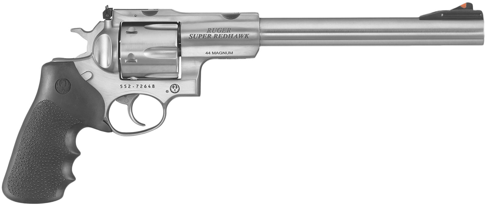 Ruger 5502 Super Redhawk  Large Frame 44 Rem Mag/44 Special 6rd 9.50" Satin Stainless Steel w/Integral Mount Barrel, Satin Cylinder & Frame, Hogue Tamer Monogrip, Transfer Bar Safety, Exposed Hammer